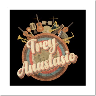 Music Tour Vintage Retro Style // Trey Anastasio Posters and Art